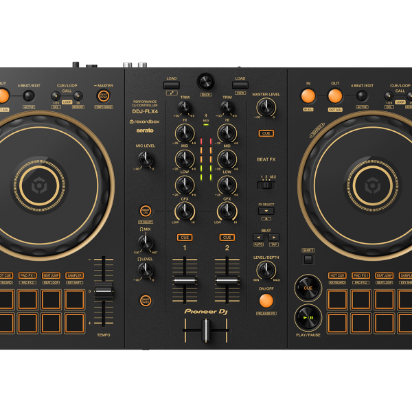Controlador Pioneer DDJ-FLX4-N dos Canales Dorado
